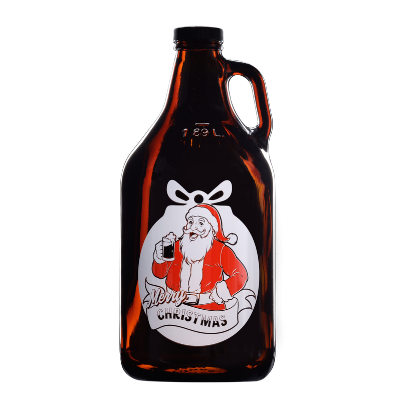 64oz Christmas Growler Printed 2 colour