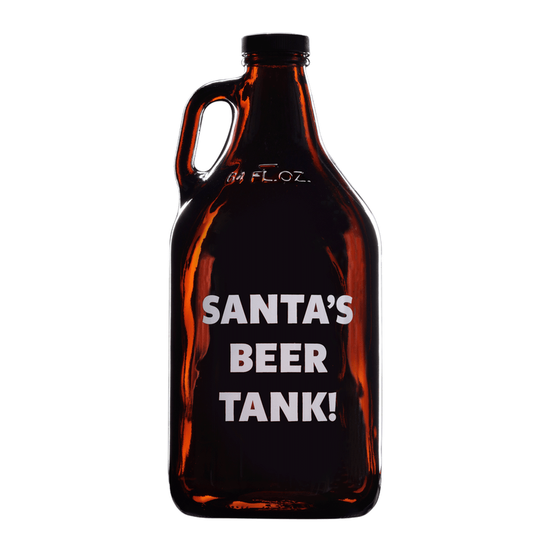 64oz Christmas Growler Printed 2 colour